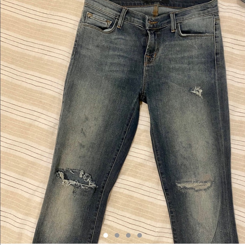 J Brand “skinny leg” jeans in size 26, faded blue